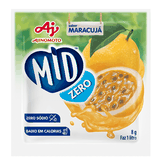 Refresco em Pó Sabor Maracujá Mid Zero 8g - Casa Santa Luzia