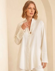 Camisa Assimétrica Angela - Off White - PP