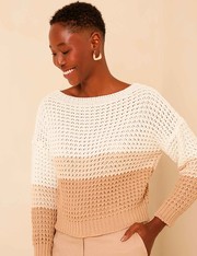 Blusa Tricot Estela - Natural - GG