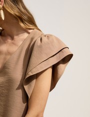 Vestido Curto Giulia - Marrom Cappuccino - P
