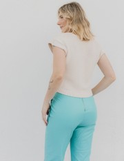Blusa Cropped Betania - Natural - P