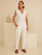 Calça Agnes - Off White - PP