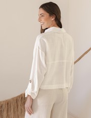 Camisa Linho Luana - Off White - P