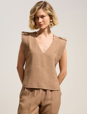 Blusa Agnes - Marrom Cappuccino - PP