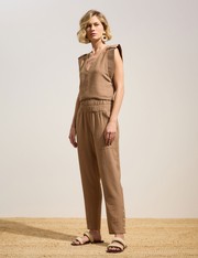 Calça Agnes - Marrom Cappuccino - PP
