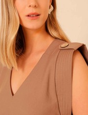 Blusa Agnes - Marrom Amendoa - P
