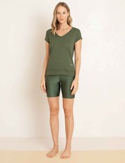 Bermuda Malha Lidiane - Verde Militar - P