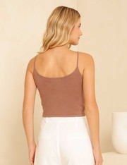 Regata Tricot Tiana - Marrom Medio - M