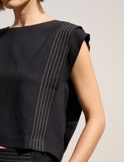 Blusa Alfaiataria Calie - Preto - P