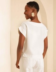 Blusa Alfaiataria Izie - Off White - M