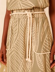 Saia Midi Savannah - Verde Militar - P