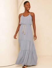 Vestido Longo Inara - Azul Mar - PP