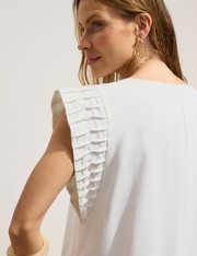 Vestido Curto Isla - Off White - P