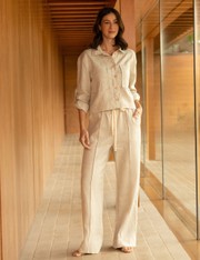 Calça Pantalona Felipa - Natural - P