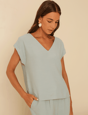 Blusa Brunna - Azul Sereno - P