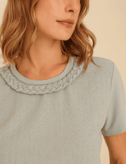 Blusa Lily - Azul Sereno - GG