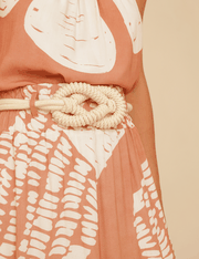 Saia Midi Claire - Terracota Suave - P