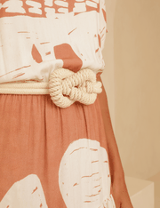 Vestido Longo Claire - Terracota Suave - P