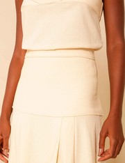 Saia Midi Rosana - Natural - P