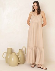 Vestido Rosana - Bege Areia - P
