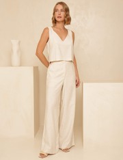 Calça Alfaiataria Gaya - Natural - P