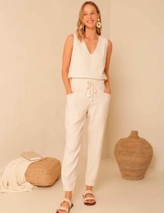 Calca Isla - Off White - P