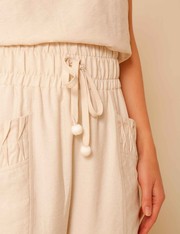 Calca Isla - Off White - P