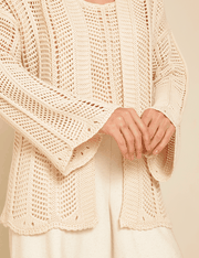 Cardigan Tricot Eleonor - Natural - P