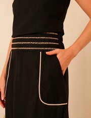 Saia Midi Reginna - Preto - P