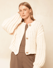 Cardigan Tricot Meli - Off White - P