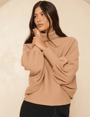 Blusa Tricot Alina - Bege Claro - U
