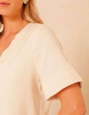 Blusa Faby - Bege Claro - GG