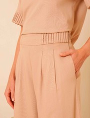Calça Pantalona Faby - Bege Saara - M
