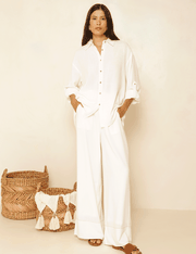 Calça Reta Else - Off White - P