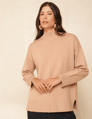 Blusa Tricot Anika - Bege Medio - M