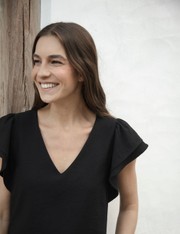 Blusa Babado Selena - Preto - P