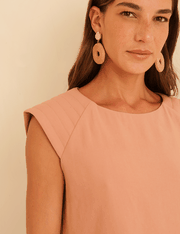 Blusa Alfaiataria Milena - Terracota Suave - GG
