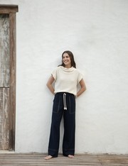 Calça Pantalona Chamego - Marinho - PP