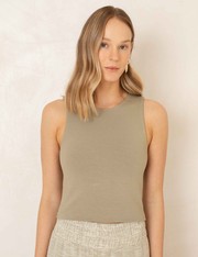 Cropped Moletom Dandara - Verde Militar - P