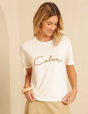 T-Shirt Calma - Off White - GG