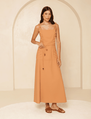 Vestido Candace - Caramelo Medio - P