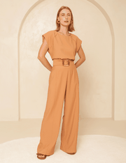 Blusa Alfaiartaria Candace - Caramelo Medio - P