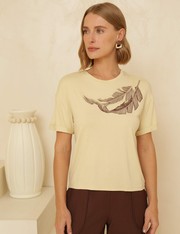 T-Shirt Vicky - Bege Claro - P
