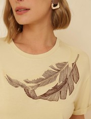 T-Shirt Vicky - Bege Claro - P