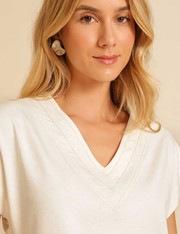 Blusa Amor - Off White - P
