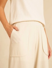 Calça Reta Genova - Off White - PP
