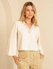 Blusa Emile - Bege Claro - M