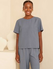 Blusa Selma - Azul Indigo - P