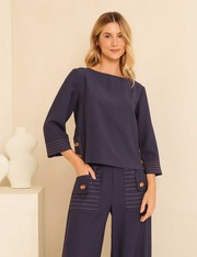 Blusa Mya - Marinho - P