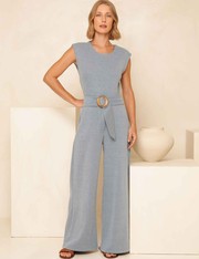 Calça Pantalona Elora - Azul Medio - PP